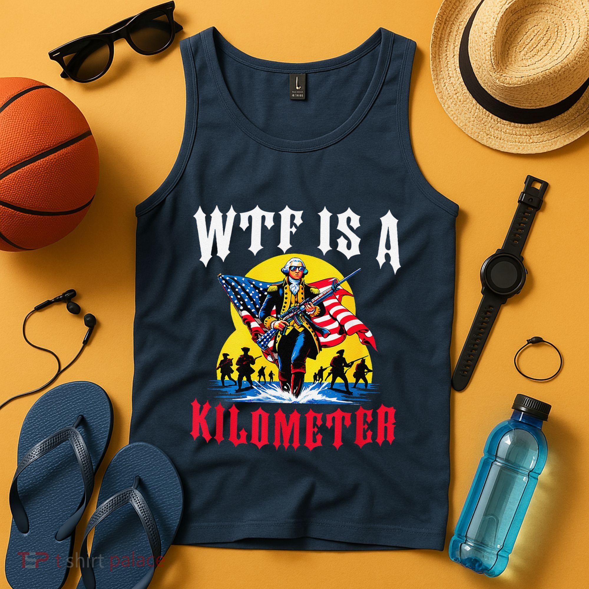 Wtf Is A Kilometer George President Tank Top