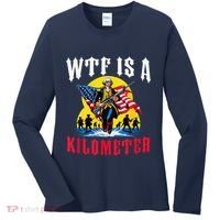 Wtf Is A Kilometer George President Women's Long Sleeve Shirt thumb 0