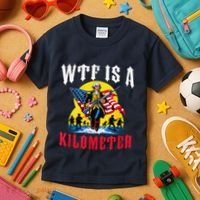Wtf Is A Kilometer George President Kids T-Shirt thumb 3