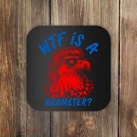 WTF Is A Kilometer? Eagle 4th Of July Coaster thumb 0