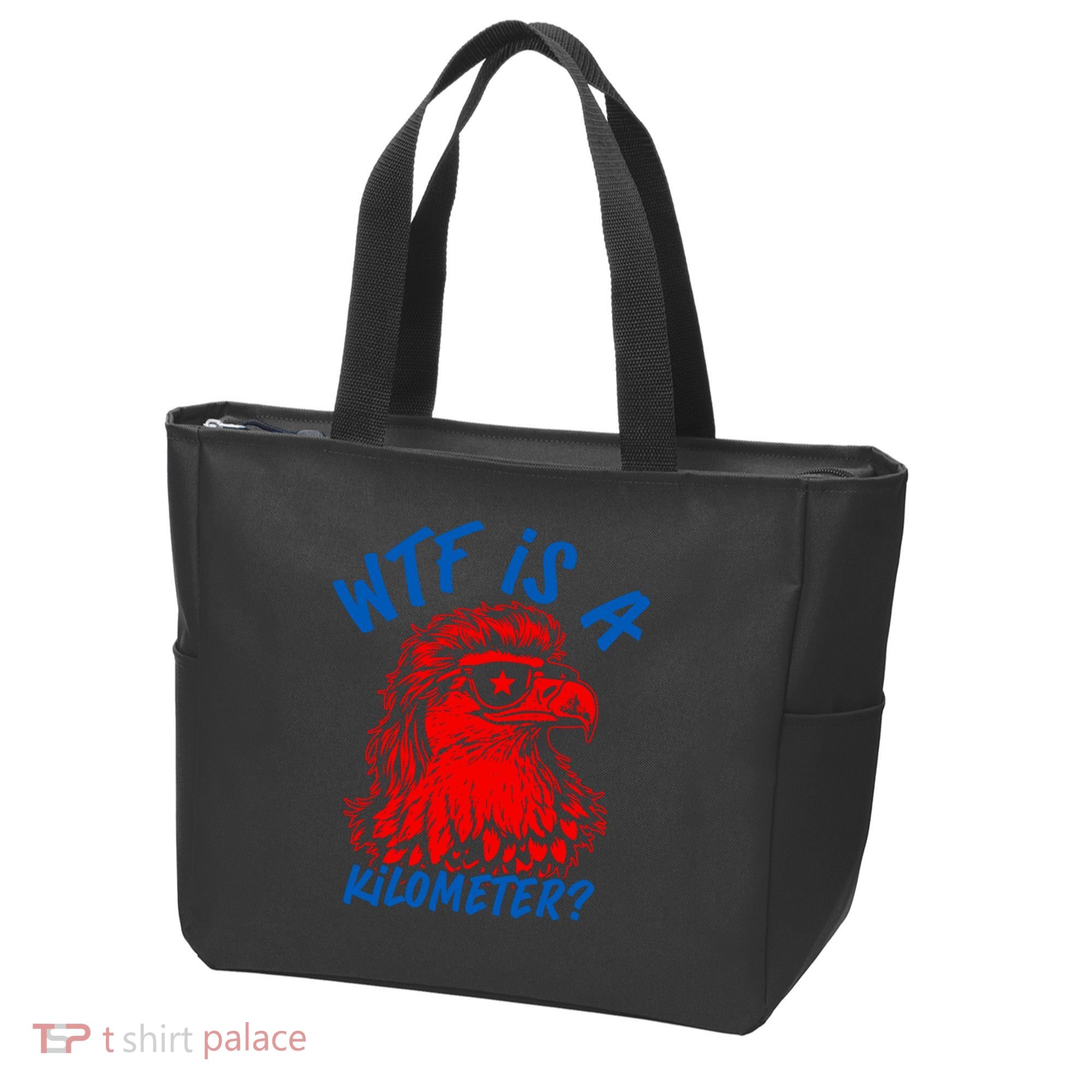 WTF Is A Kilometer? Eagle 4th Of July Tote Bag