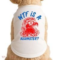 WTF Is A Kilometer? Eagle 4th Of July Doggie Tank thumb 0