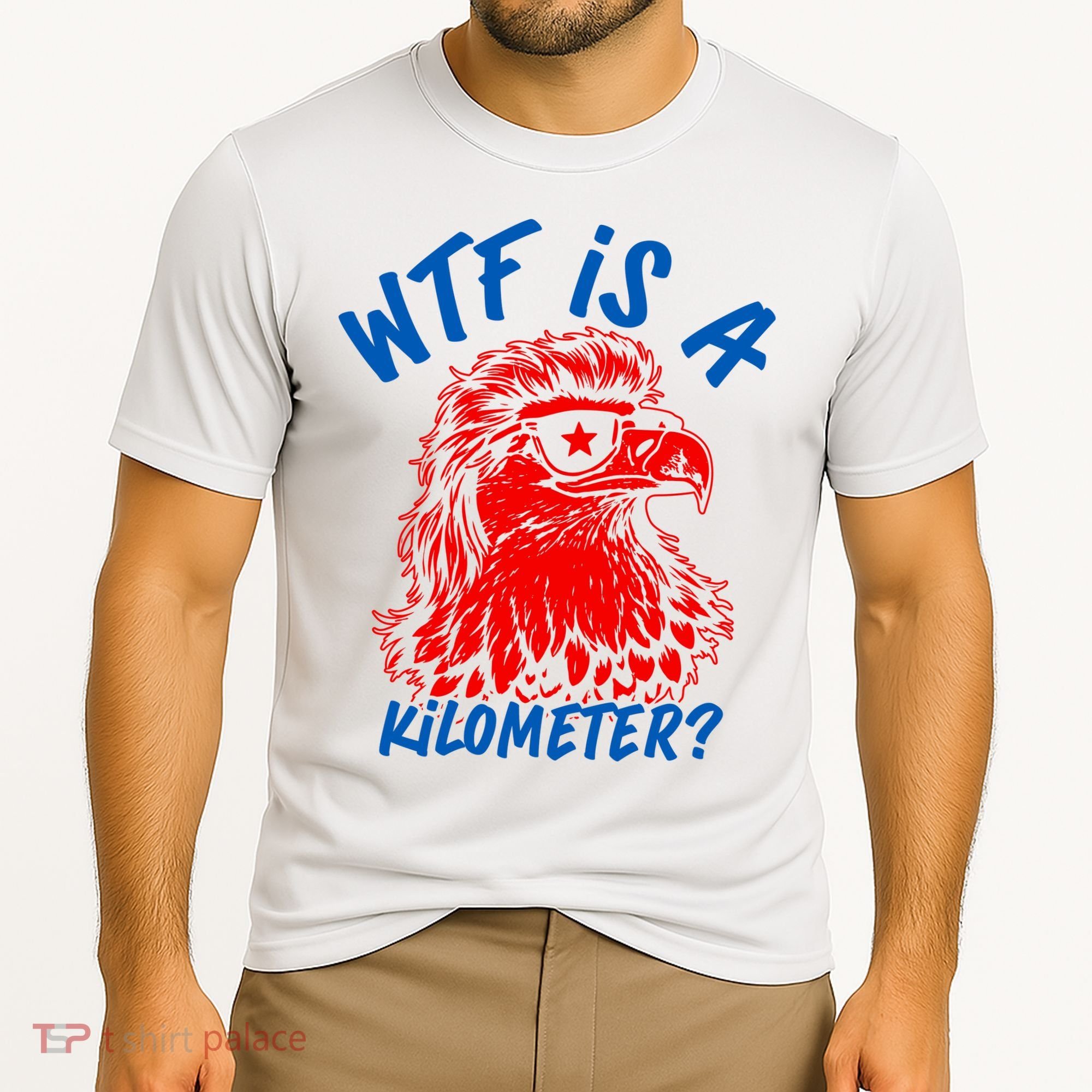 WTF Is A Kilometer? Eagle 4th Of July Cooling Performance Crew T-Shirt