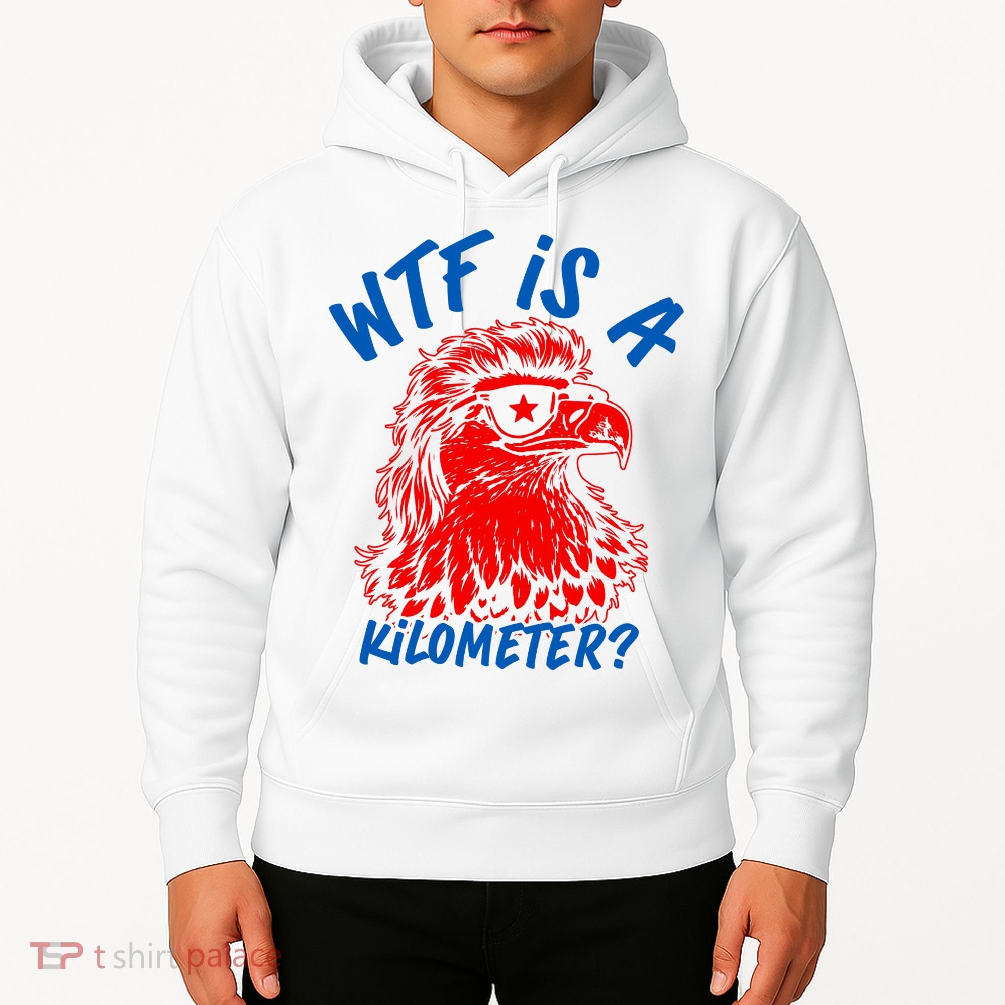 WTF Is A Kilometer? Eagle 4th Of July Hoodie