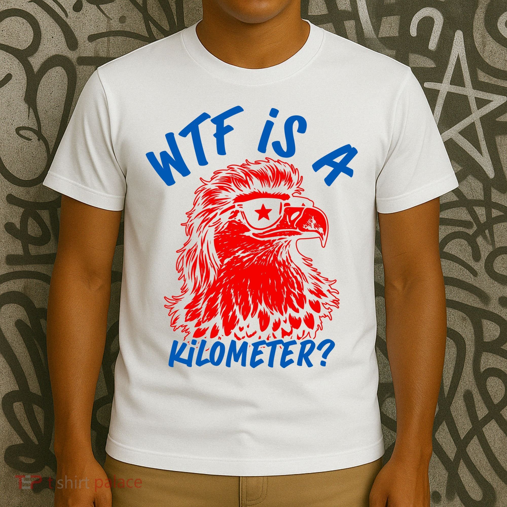 WTF Is A Kilometer? Eagle 4th Of July T-Shirt