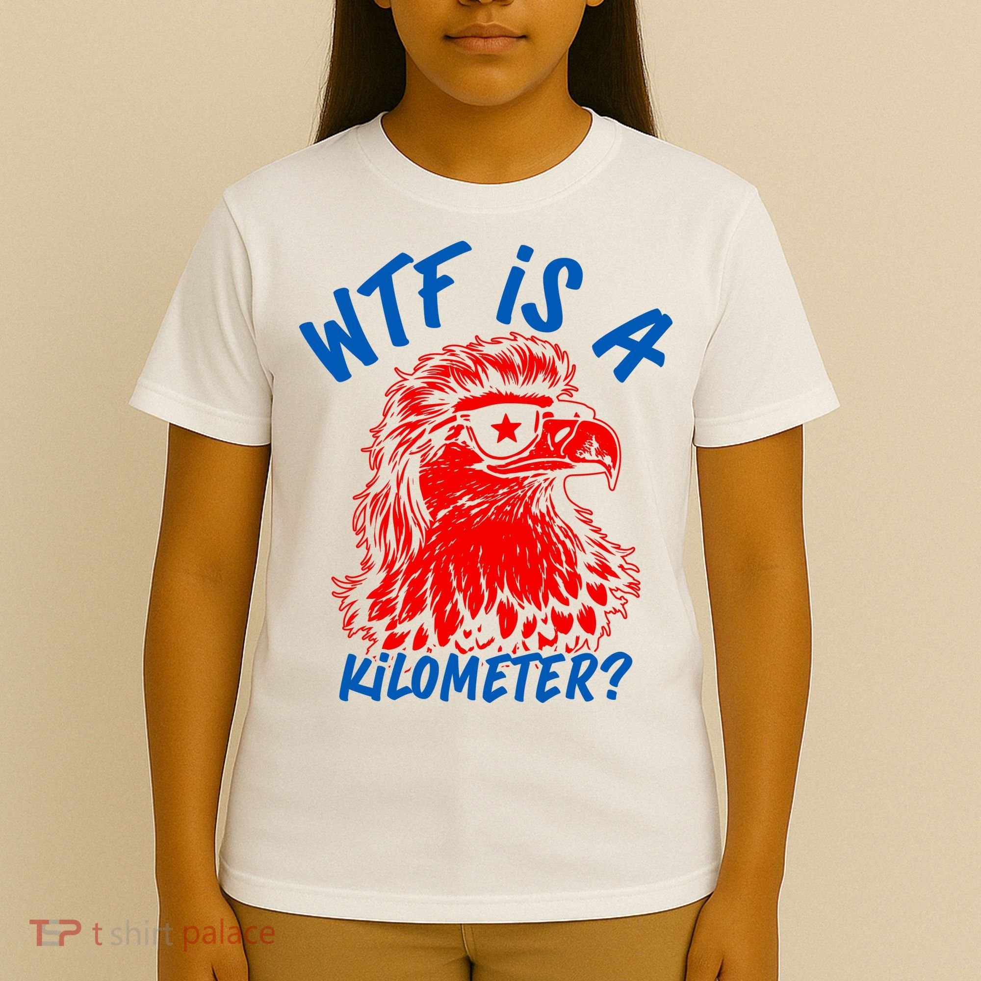 WTF Is A Kilometer? Eagle 4th Of July T-Shirt