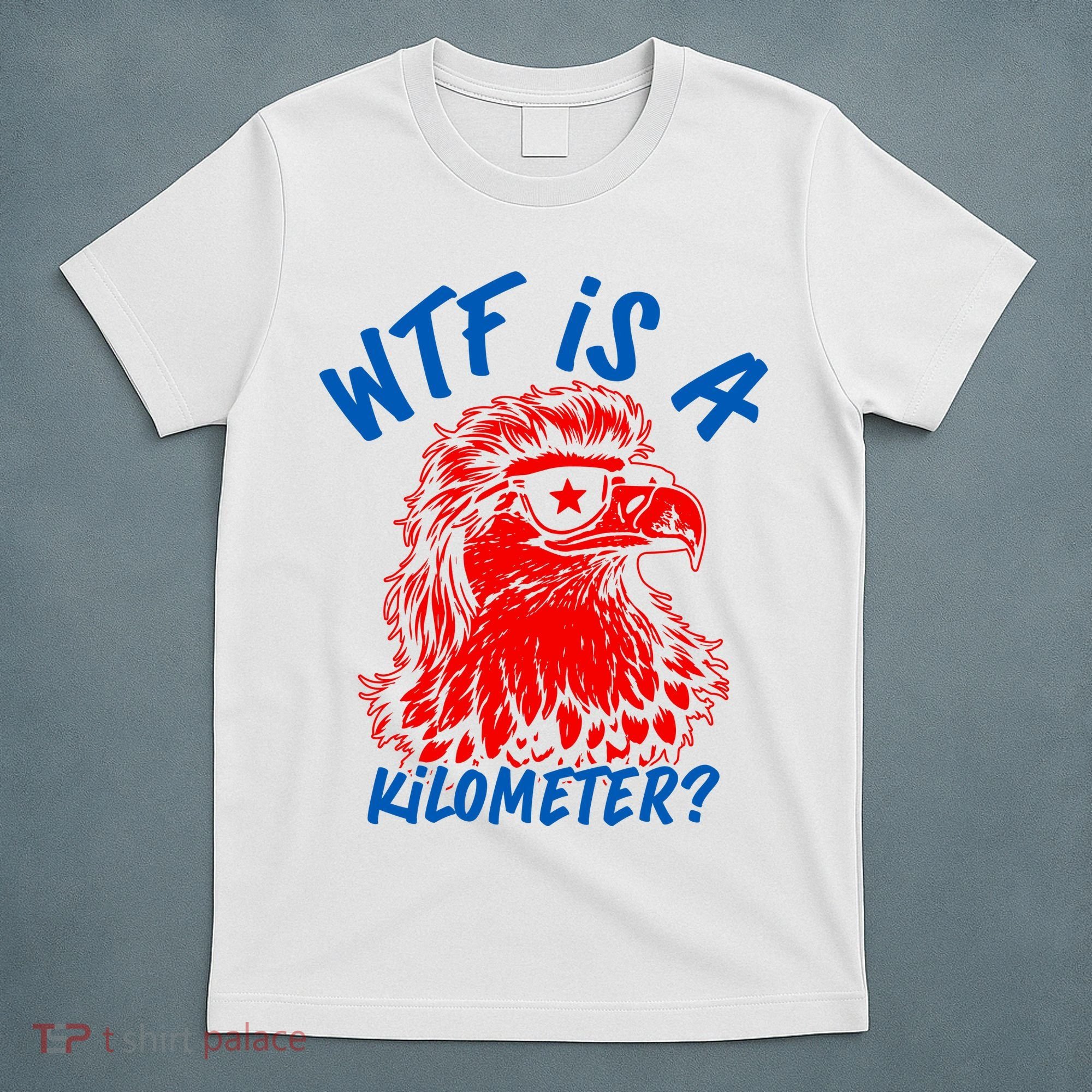 WTF Is A Kilometer? Eagle 4th Of July T-Shirt