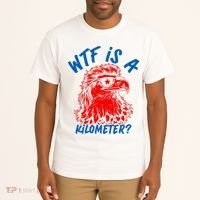 WTF Is A Kilometer? Eagle 4th Of July Tall T-Shirt thumb 2
