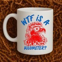 WTF Is A Kilometer? Eagle 4th Of July Coffee Mug thumb 2