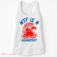 WTF Is A Kilometer? Eagle 4th Of July Women's Tank Top thumb 0