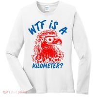WTF Is A Kilometer? Eagle 4th Of July Women's Long Sleeve Shirt thumb 0