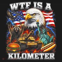 WTF Is A Kilometer? Patriotic Eagle American Graphic Tank Top thumb 6