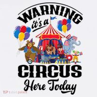Warning It'S A Circus Here Today Carnival Birthday Party Women's Tank Top thumb 5