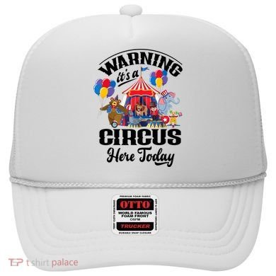 Warning It'S A Circus Here Today Carnival Birthday Party Hat