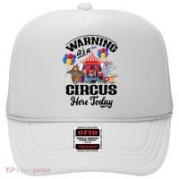 Warning It'S A Circus Here Today Carnival Birthday Party Hat thumb 0