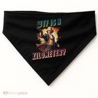WTF Is A Kilometer Funny American George Washington USA-Made Doggie Bandana thumb 0