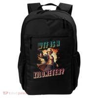 WTF Is A Kilometer Funny American George Washington Backpack thumb 0