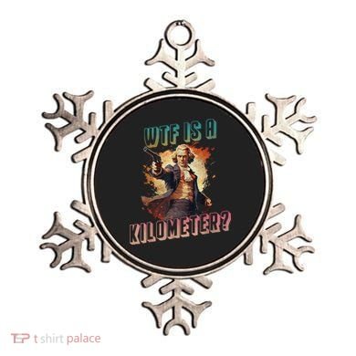 WTF Is A Kilometer Funny American George Washington Ornament