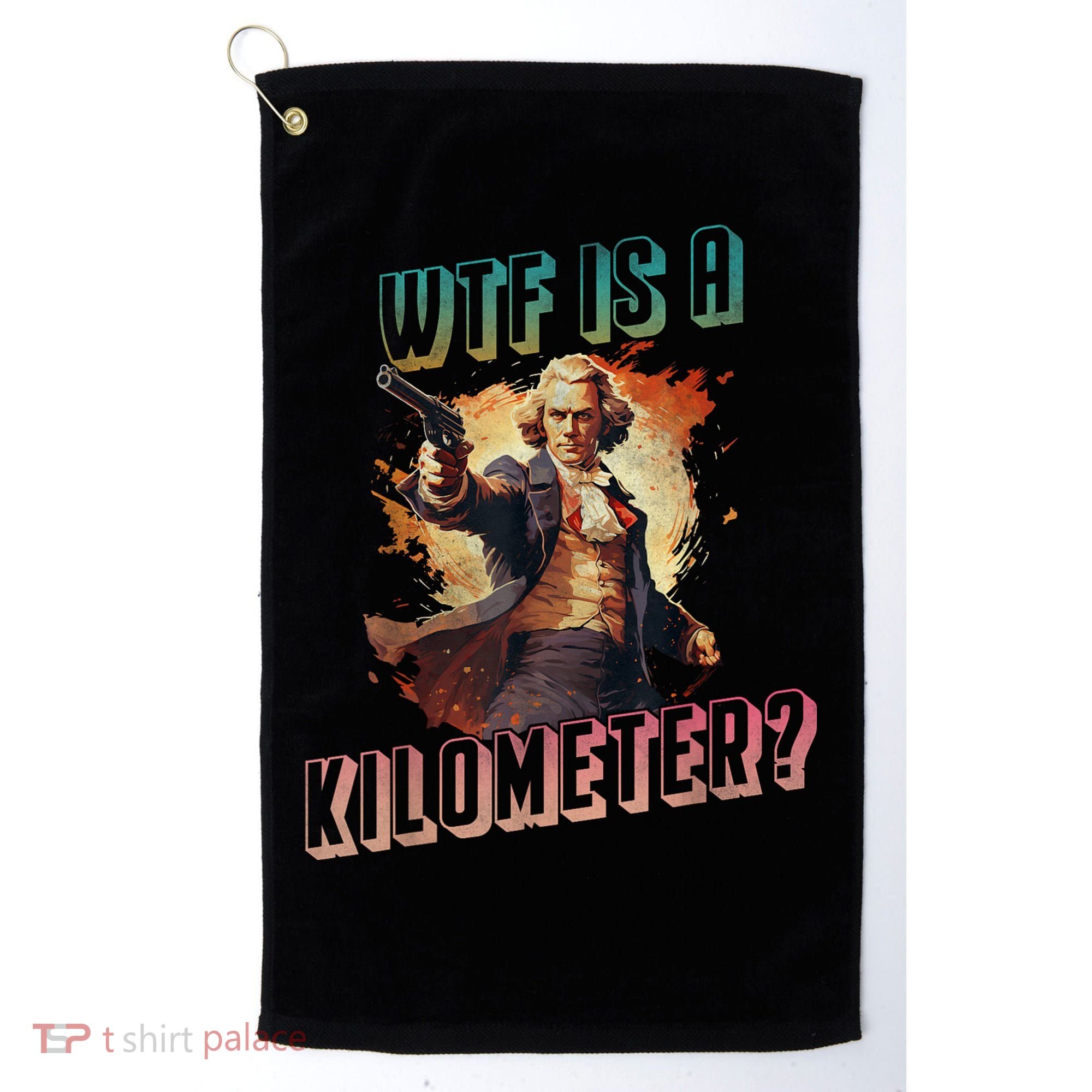 WTF Is A Kilometer Funny American George Washington Golf Towel