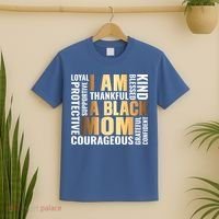 Womens I'm A Black Mom African American Mother's Day T-Shirt thumb 2