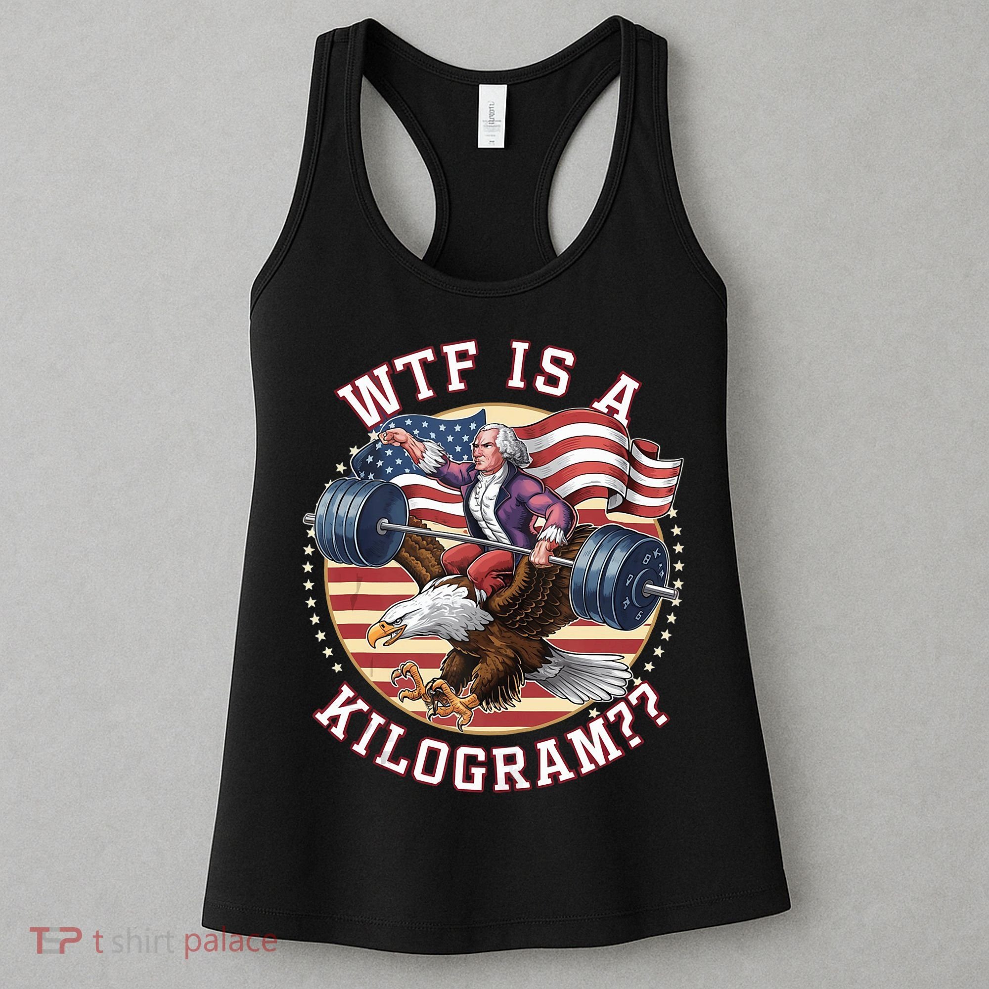 Wtf Is A Kilogram Funny 4th Of July Patriotic Eagle Usa Women's Tank Top
