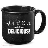 Wo I Ate Some Pie And It Was Delicious Funny Math Pun Pi Day V-Neck 15oz Campfire Ceramic Mug thumb 0