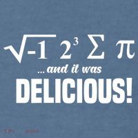 Wo I Ate Some Pie And It Was Delicious Funny Math Pun Pi Day V-Neck Garment-Dyed Sweatshirt thumb 2