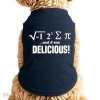 Wo I Ate Some Pie And It Was Delicious Funny Math Pun Pi Day V-Neck Doggie Tank thumb 0