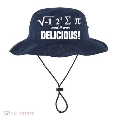Wo I Ate Some Pie And It Was Delicious Funny Math Pun Pi Day V-Neck Bucket Hat