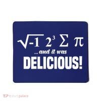 Wo I Ate Some Pie And It Was Delicious Funny Math Pun Pi Day V-Neck Mousepad thumb 0
