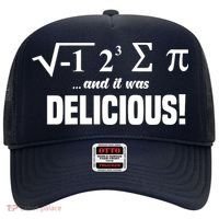 Wo I Ate Some Pie And It Was Delicious Funny Math Pun Pi Day V-Neck Hat thumb 0