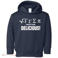 Wo I Ate Some Pie And It Was Delicious Funny Math Pun Pi Day V-Neck Toddler Hoodie thumb 0