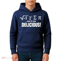Wo I Ate Some Pie And It Was Delicious Funny Math Pun Pi Day V-Neck Kids Hoodie thumb 4