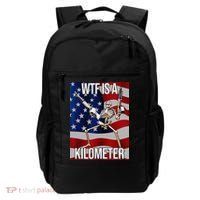 WTF Is A Kilometer American Skeleton Funny Backpack thumb 0