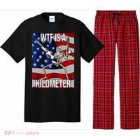 WTF Is A Kilometer American Skeleton Funny Pajama Set thumb 0