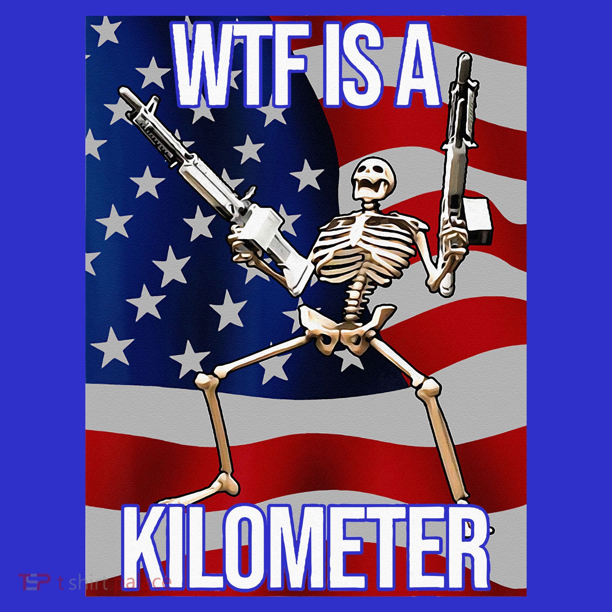 WTF Is A Kilometer American Skeleton Funny Coaster