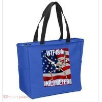 WTF Is A Kilometer American Skeleton Funny Tote Bag thumb 2