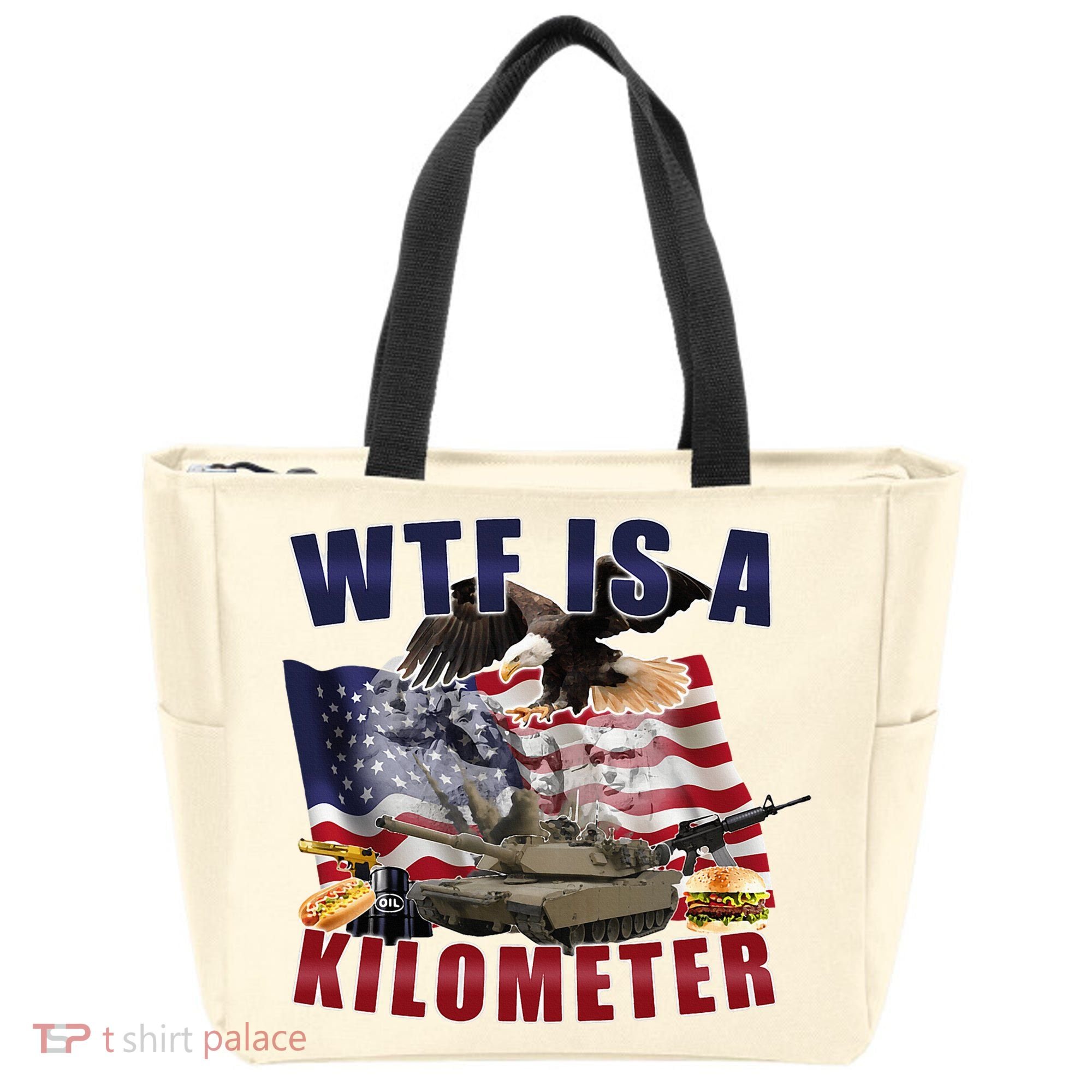 Wtf Is A Kilometer Funny Political Tote Bag