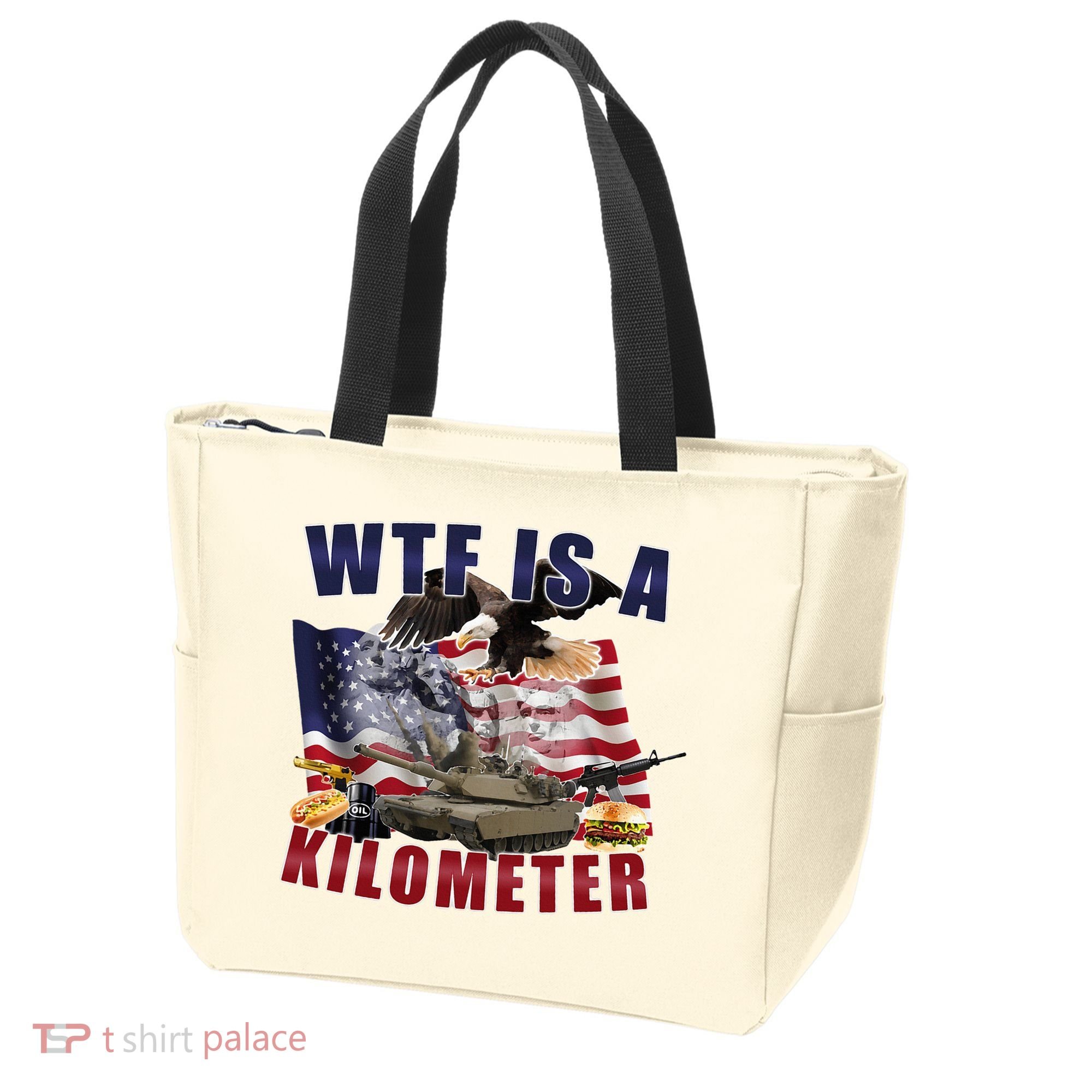Wtf Is A Kilometer Funny Political Tote Bag
