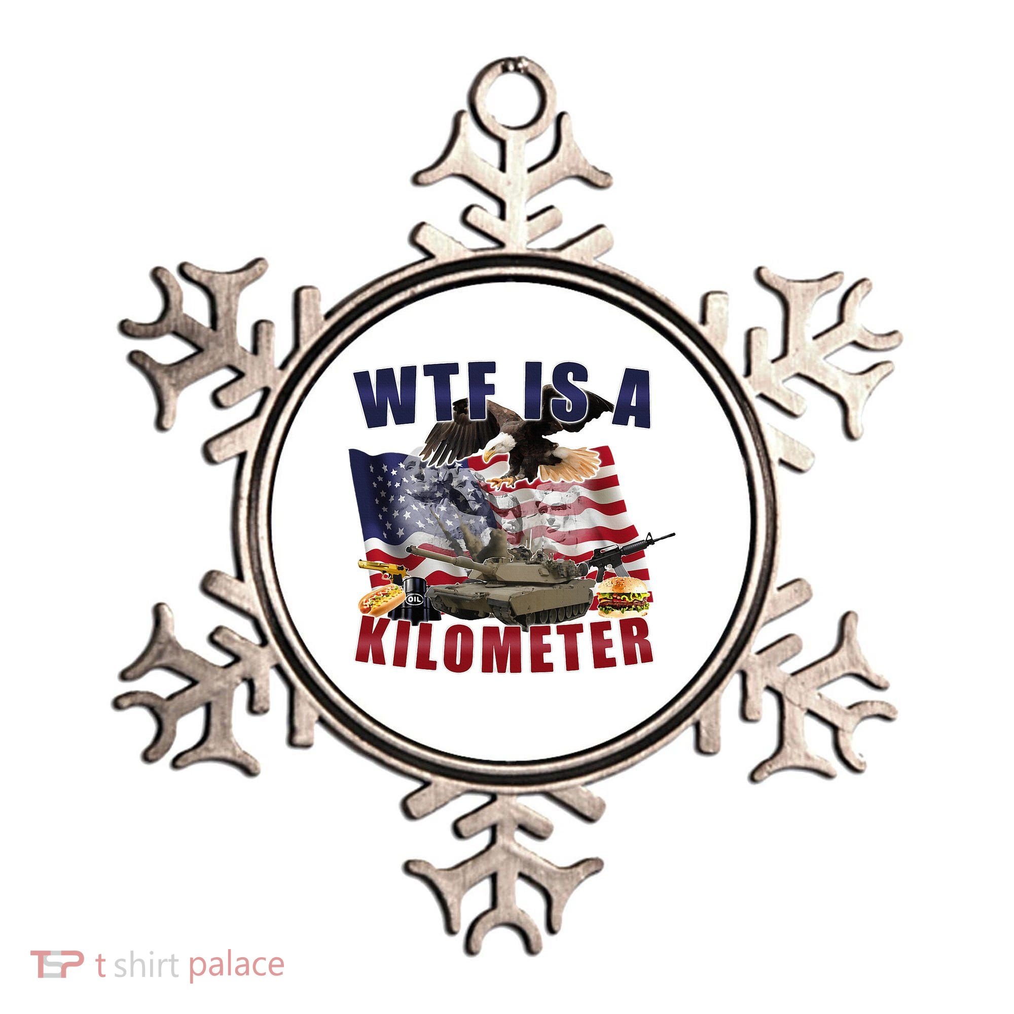 Wtf Is A Kilometer Funny Political Ornament