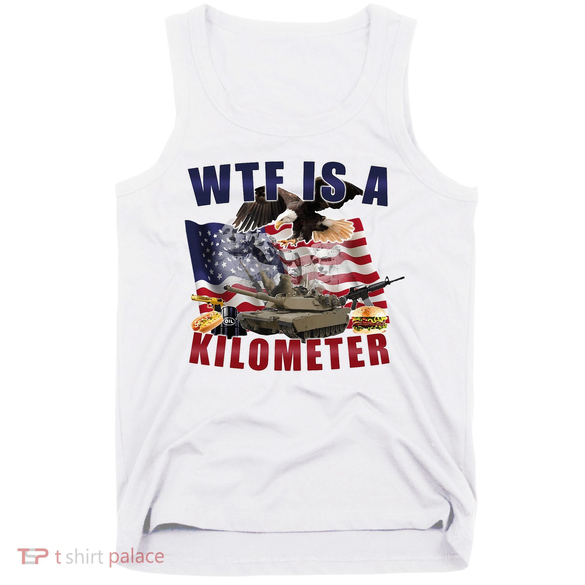 Wtf Is A Kilometer Funny Political Tank Top