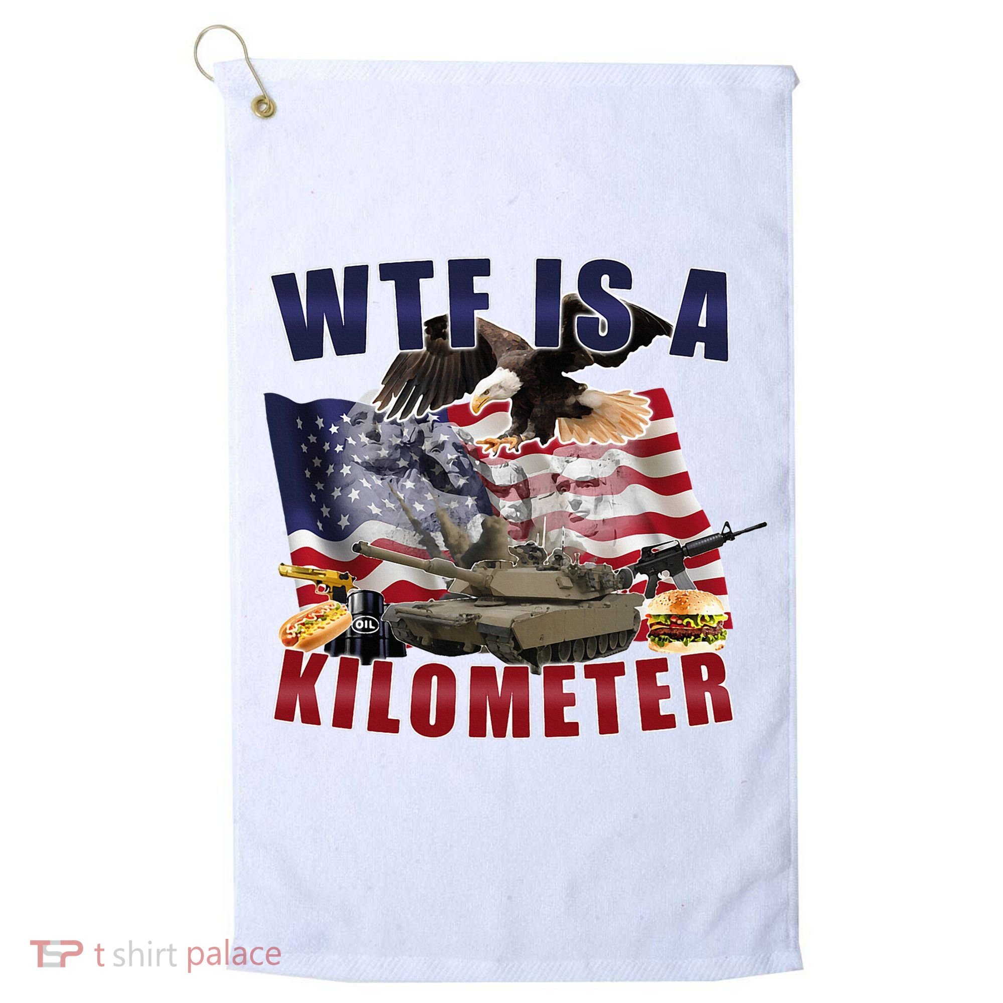 Wtf Is A Kilometer Funny Political Golf Towel