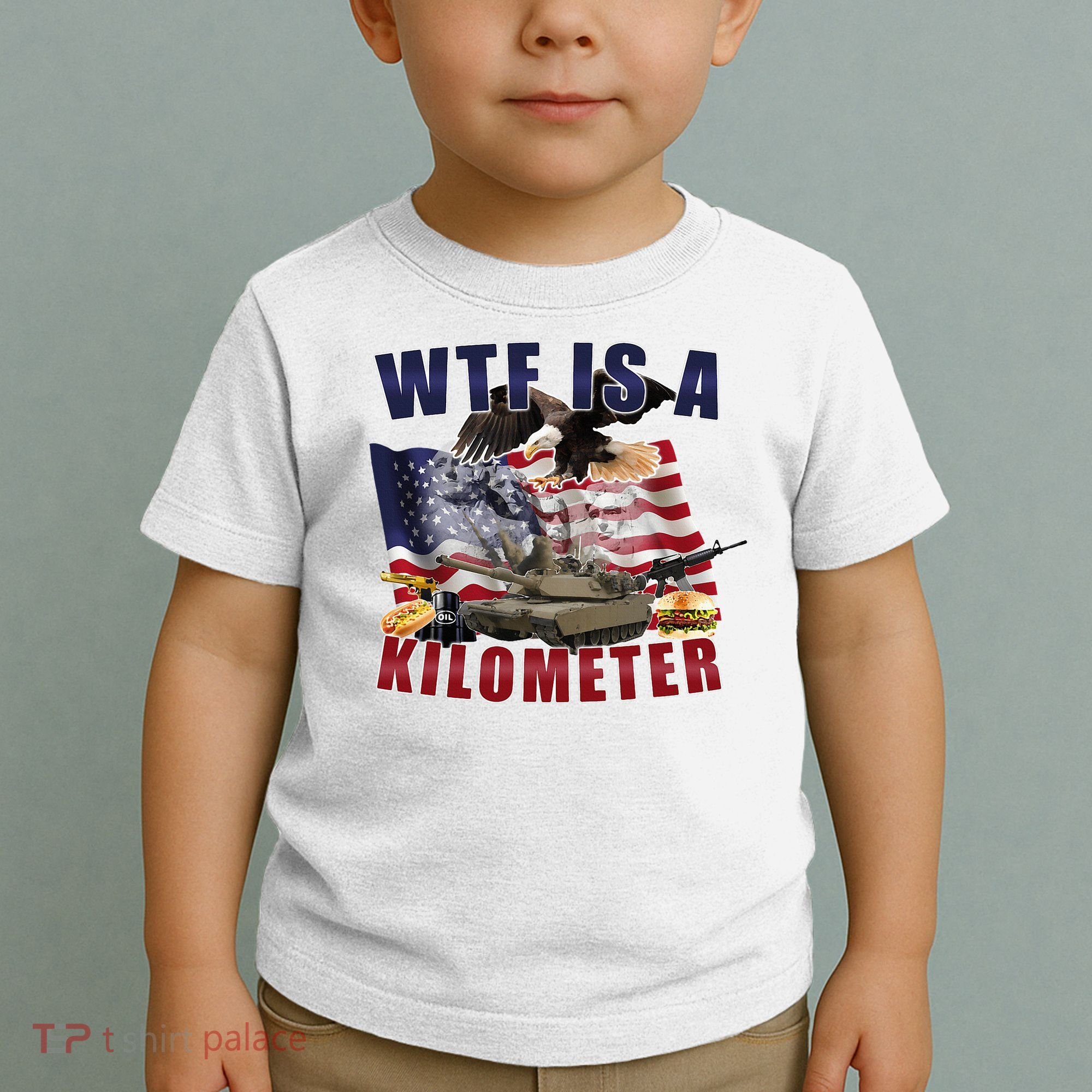 Wtf Is A Kilometer Funny Political Toddler T-Shirt