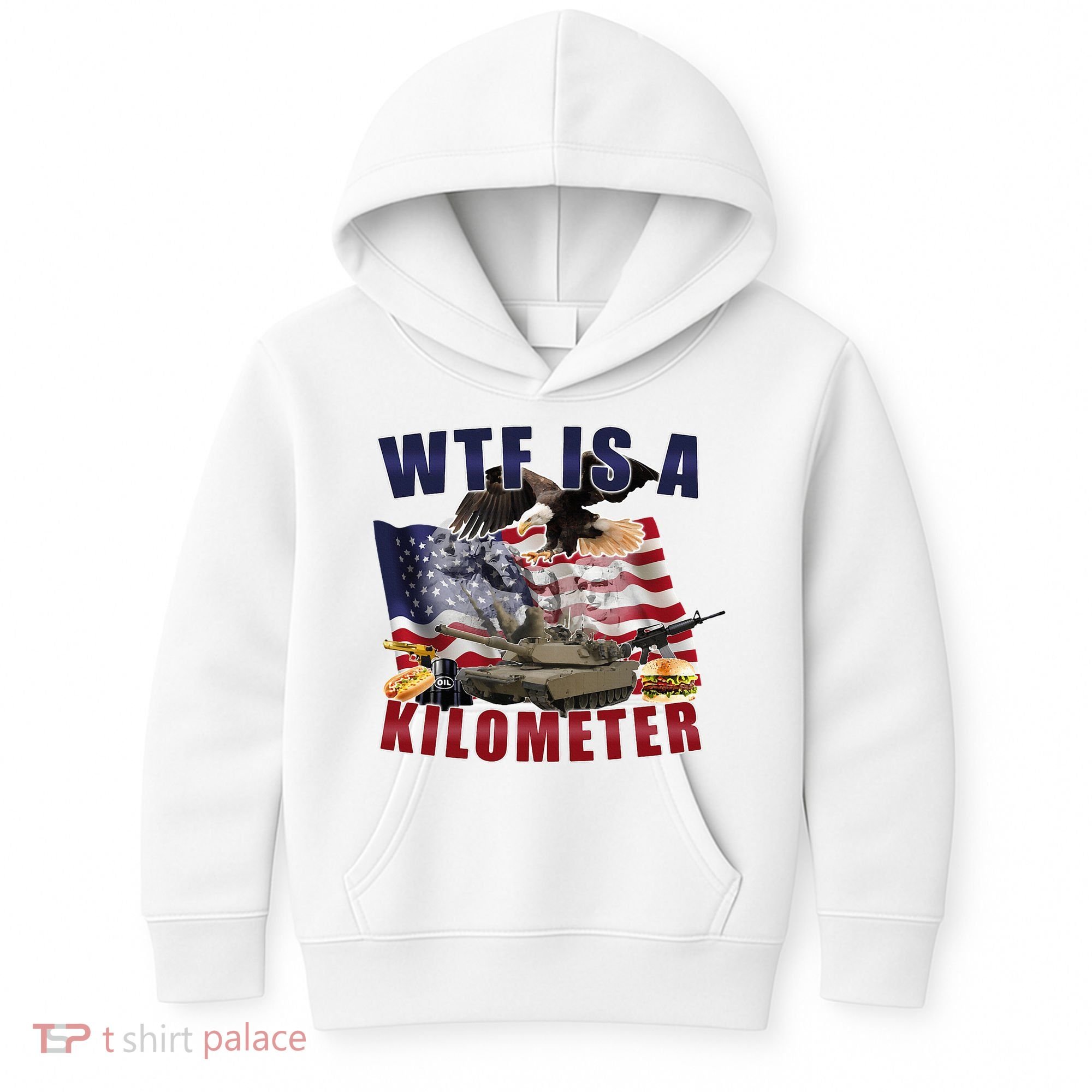 Wtf Is A Kilometer Funny Political Kids Hoodie