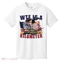 Wtf Is A Kilometer Funny Political Kids T-Shirt thumb 0