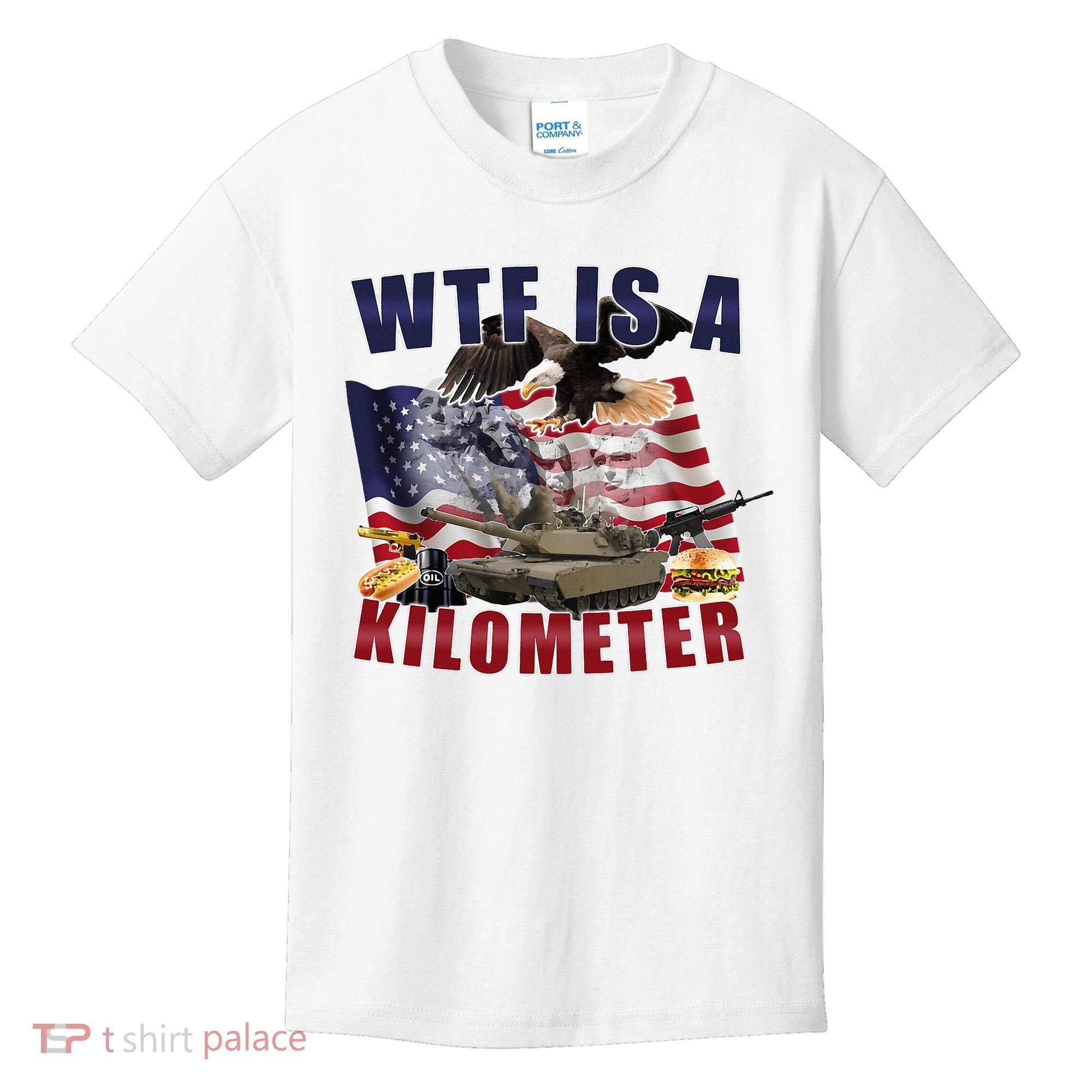 Wtf Is A Kilometer Funny Political Kids T-Shirt