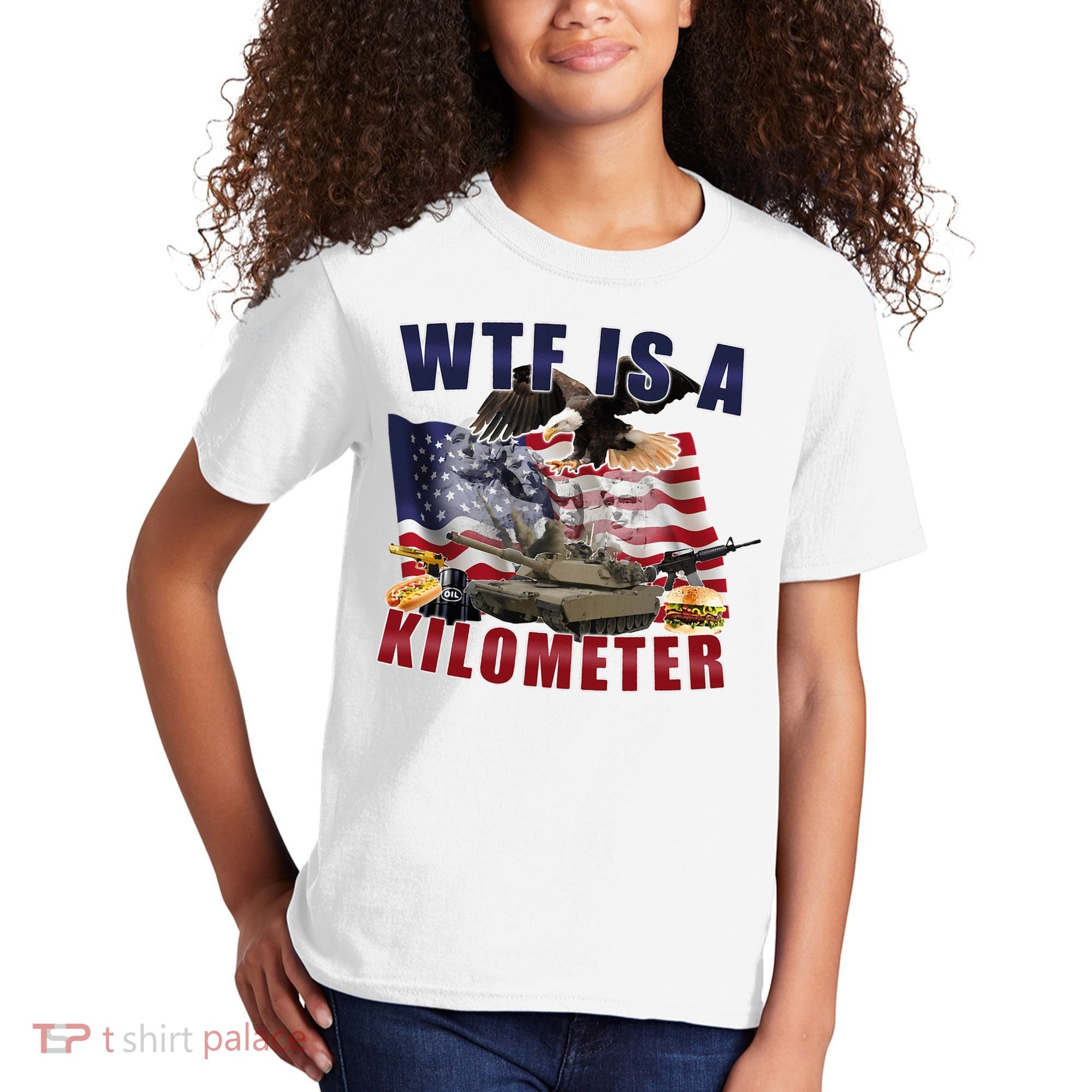Wtf Is A Kilometer Funny Political Kids T-Shirt