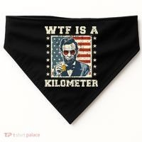 Wtf Is A Kilometer Abe Lincoln July 4th USA-Made Doggie Bandana thumb 0