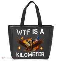 WTF Is A Kilometer Funny Patriotic American Freedom  Tote Bag thumb 0