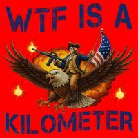 WTF Is A Kilometer Funny Patriotic American Freedom  Santa Hat thumb 1